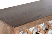 Wardrobe Mango Wood & Mirror Natural