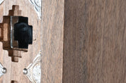 Wardrobe Mango Wood & Mirror Natural