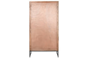 Wardrobe Mango Wood & Mirror Natural