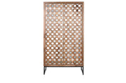 Wardrobe Mango Wood & Mirror Natural