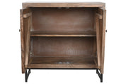 Mango Wood Console Table With Mirror Natural