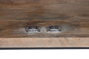 Mango Wood Console Table With Mirror Natural