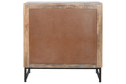 Mango Wood Console Table With Mirror Natural