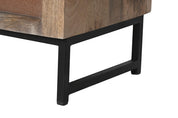 Mango Wood Console Table With Mirror Natural