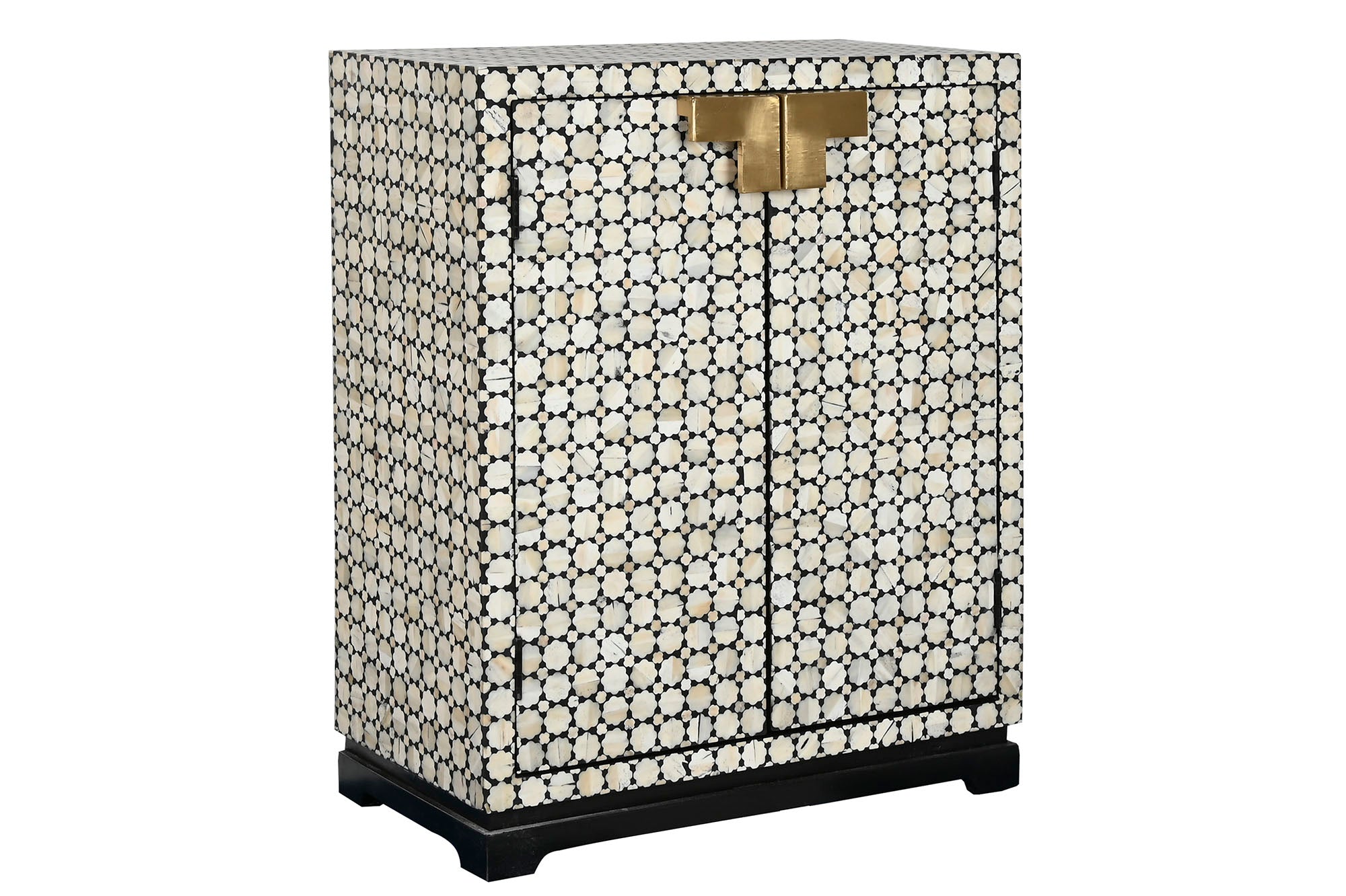 Cabinet Mango Wood and Bone Bicolor