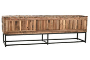 TV Unit Recycled Teak Wood 3 Doors