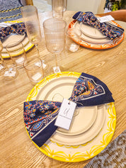 Hand-Printed Cotton Napkins – Set of 6 | Uniq Artefacts