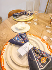 Hand-Printed Cotton Napkins – Set of 6 | Uniq Artefacts