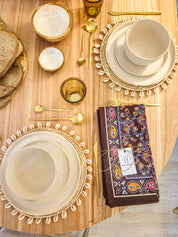 Hand-Printed Cotton Napkins – Set of 6 | Uniq Artefacts