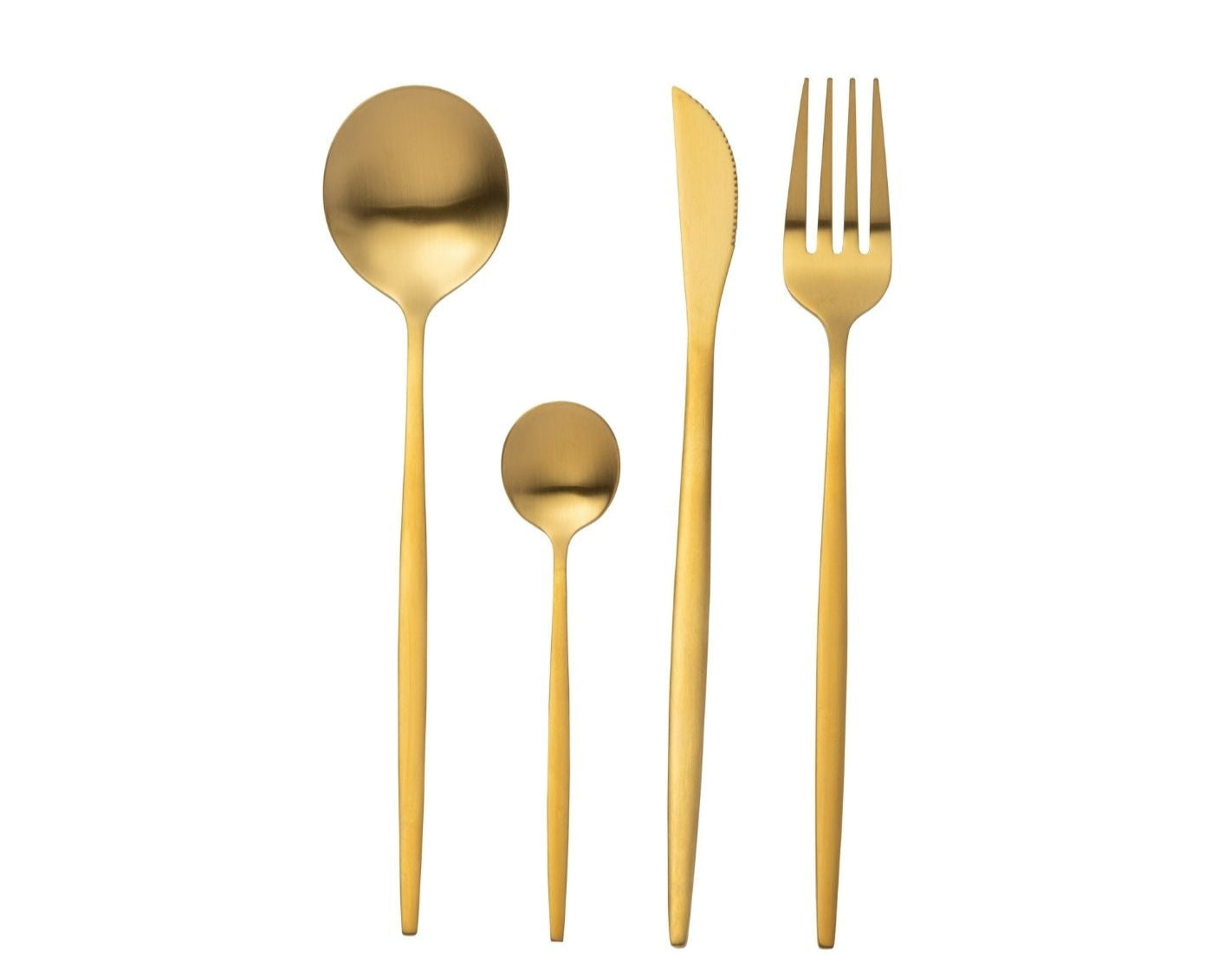 Box Cutlery A 24 Pieces Stainless Steel Matt Gold