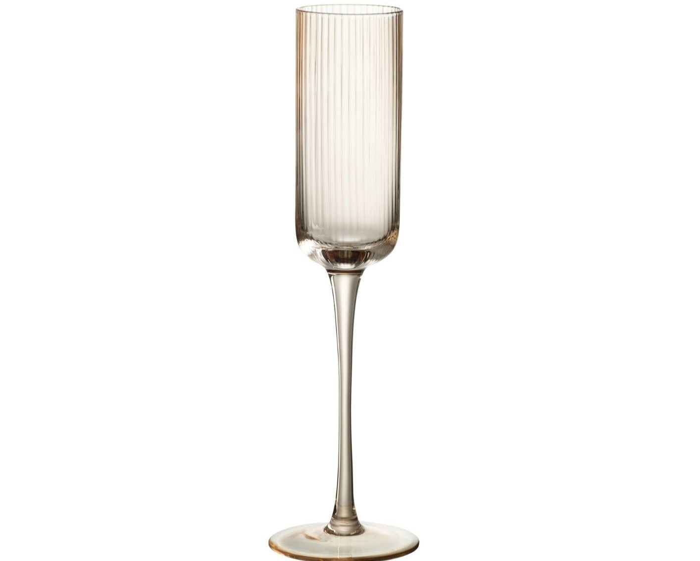 Louise Champagne Glass – Amber Glass
