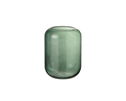 Vase Cylinder Glass Green Medium