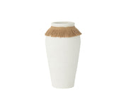 Vase Ibiza Clay Reed White Natural Large