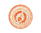 Plate Granada Ceramic White/Orange