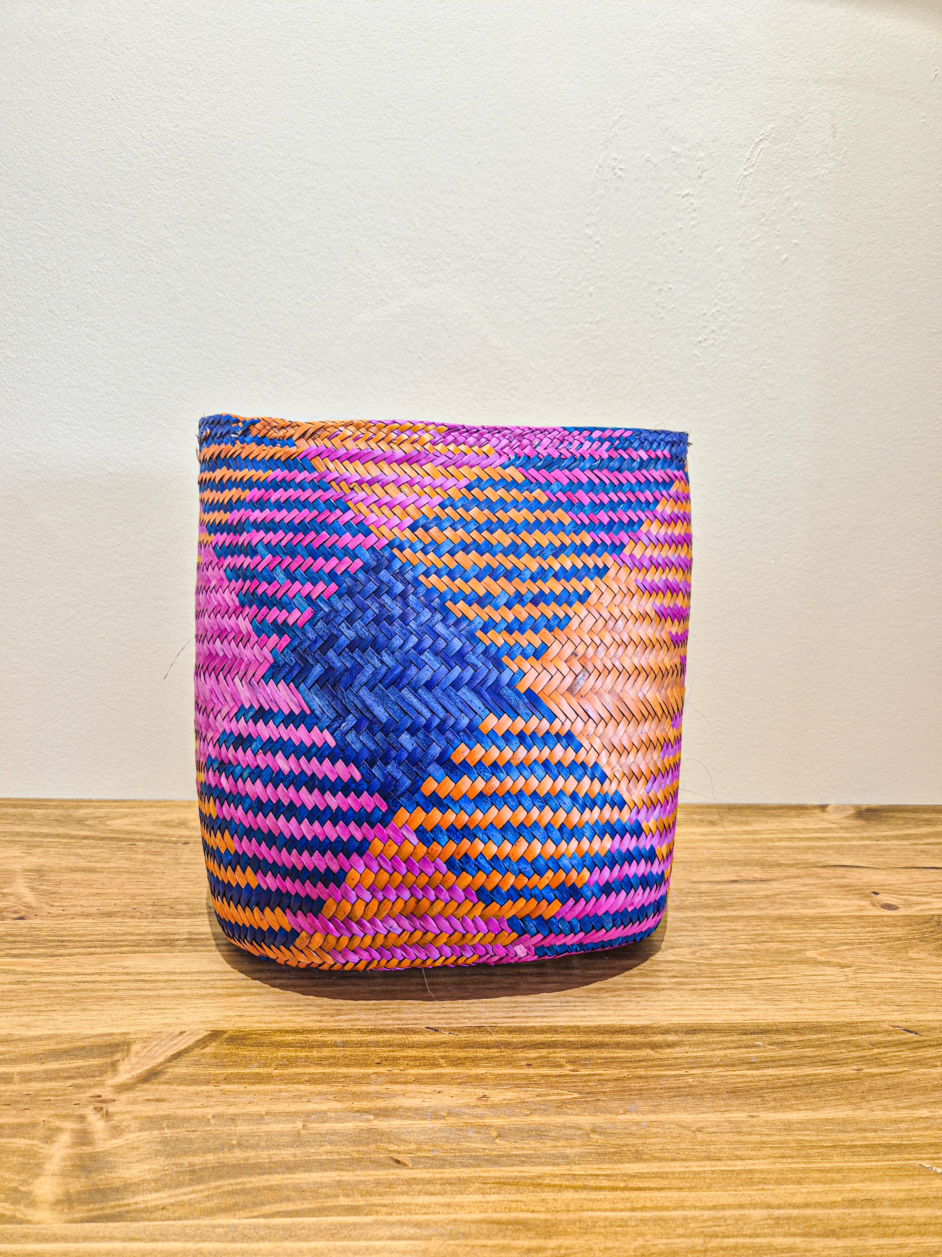 Basket M - Pink and Blue