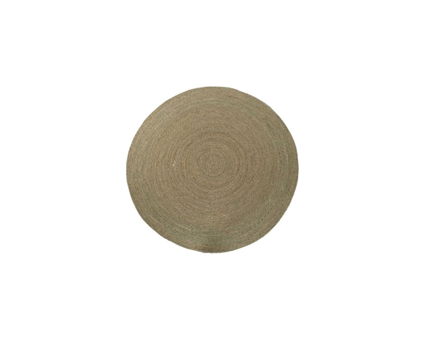 Braided Fiber Rug Natural Brown