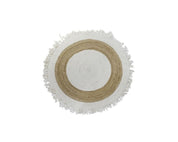 Cotton & Jute Rug 2100 Gsm With Fringes