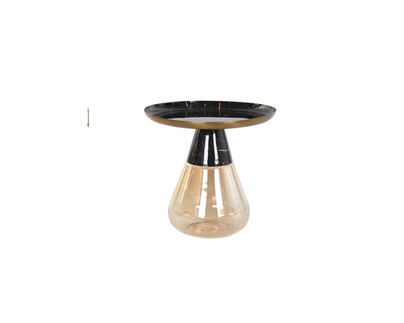 Side Table Glass Iron