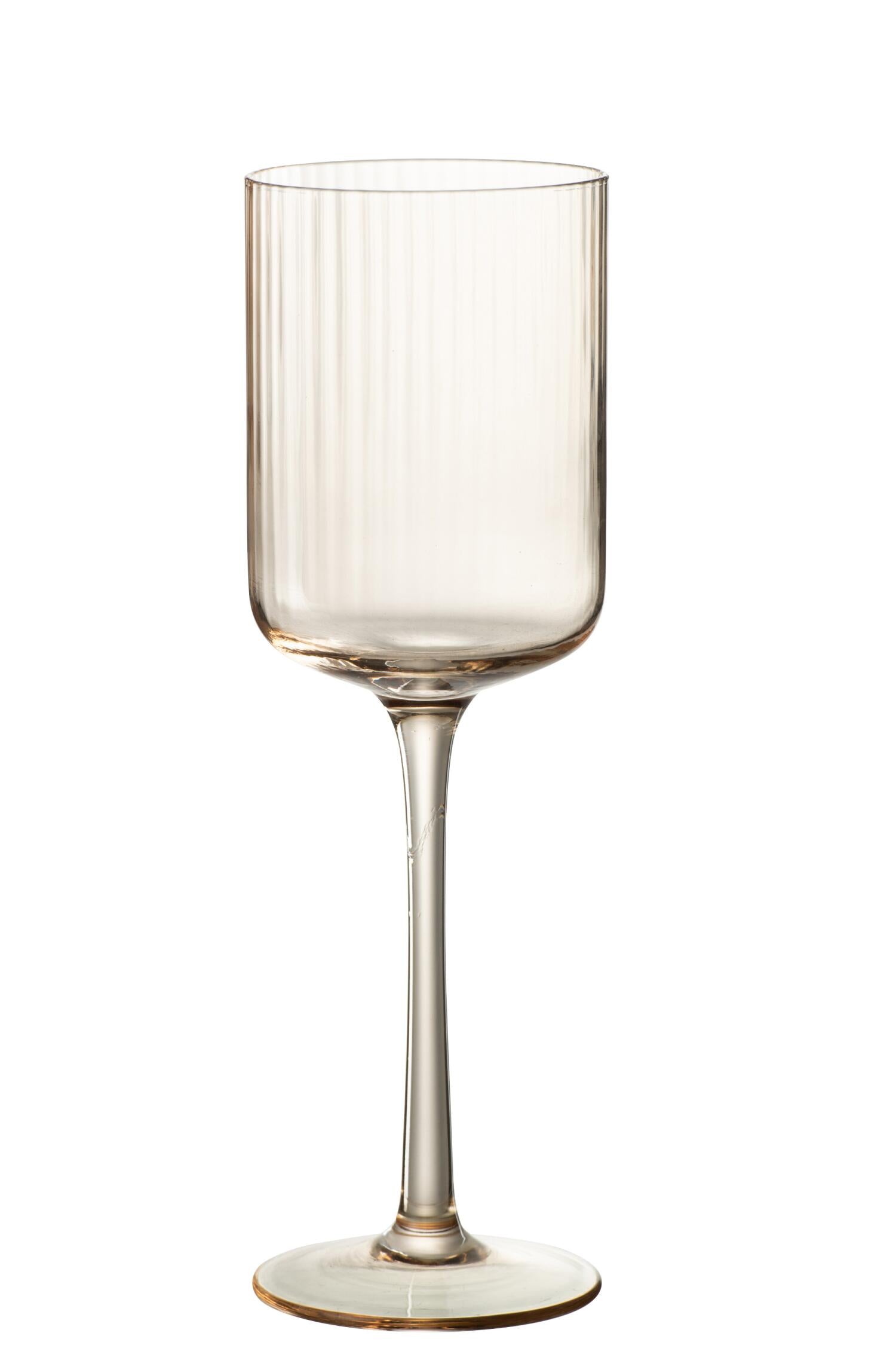 Ralph Wine Glass – Amber Glass