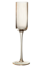 Louise Champagne Glass – Amber Glass