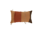 Cotton Cushion Brown Patchwork