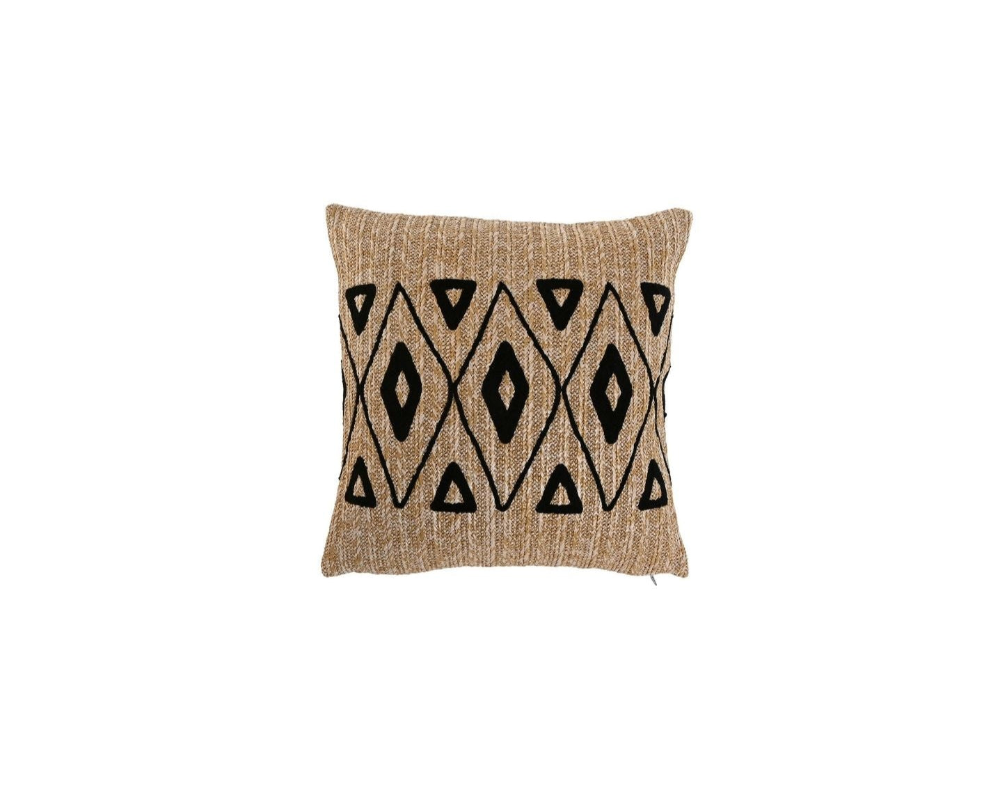Polyester Cushion Natural Embroidery