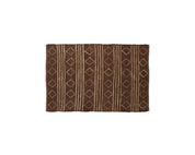Raffia Leather Rug 120X180X1 2000 Gsm Diamonds