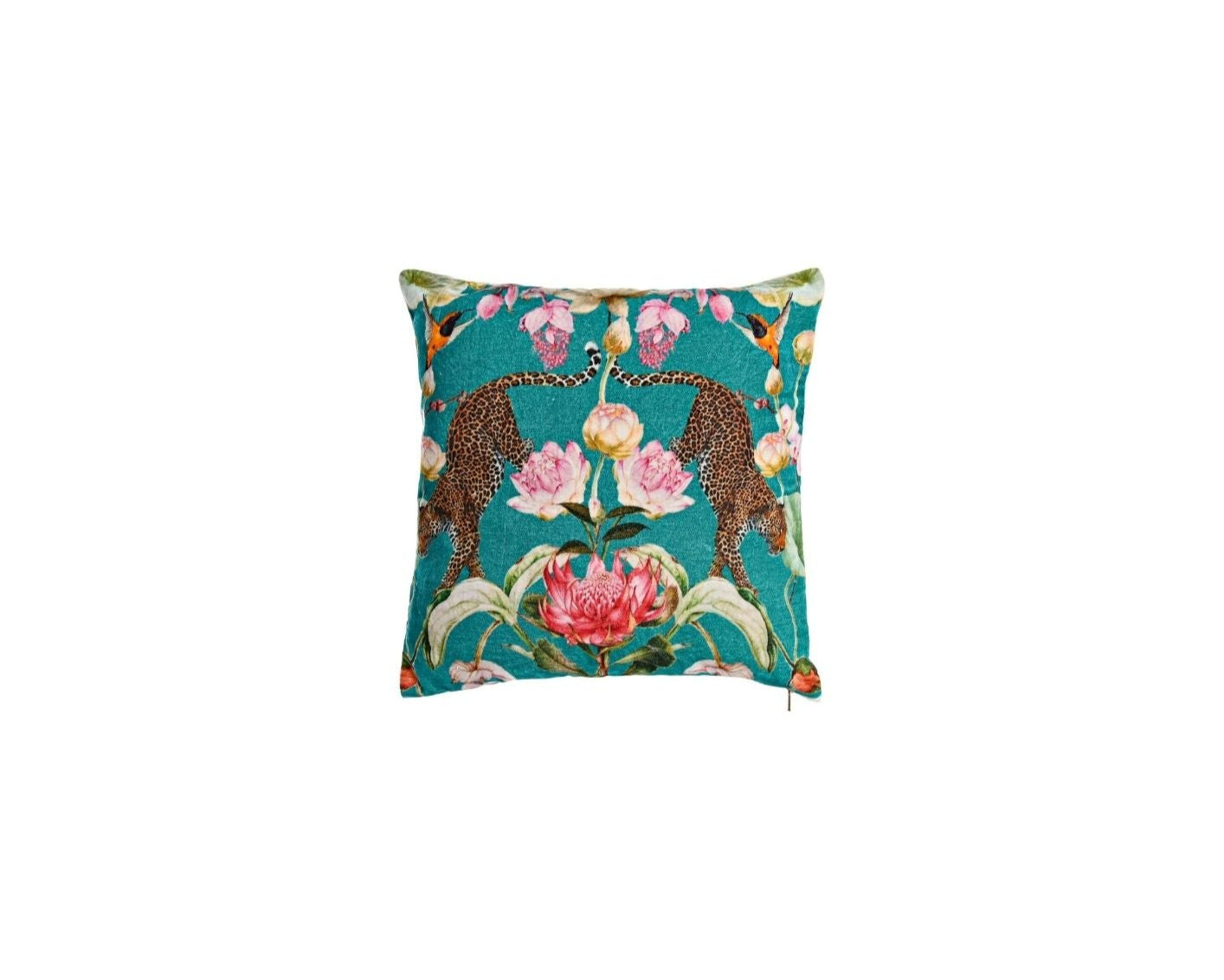 Cotton Cushion Velvet Green