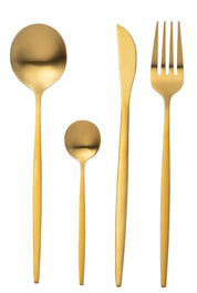 Box Cutlery A 24 Pieces Stainless Steel Matt Gold