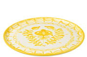 Plate Granada Ceramic White/Yellow