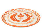 Plate Granada Ceramic White/Orange