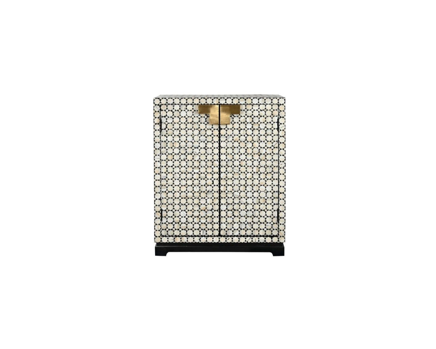 Cabinet Mango Wood and Bone Bicolor