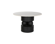 Round Dining Table Mango Wood & Marble