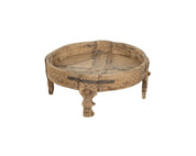 CARVED WOODEN TABLE NATURAL