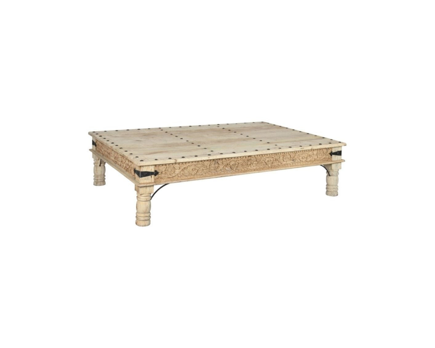 Coffee Table Carved Wood