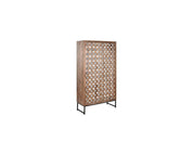 Wardrobe Mango Wood & Mirror Natural