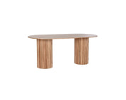Oval Dining Table Paulownia With Doors