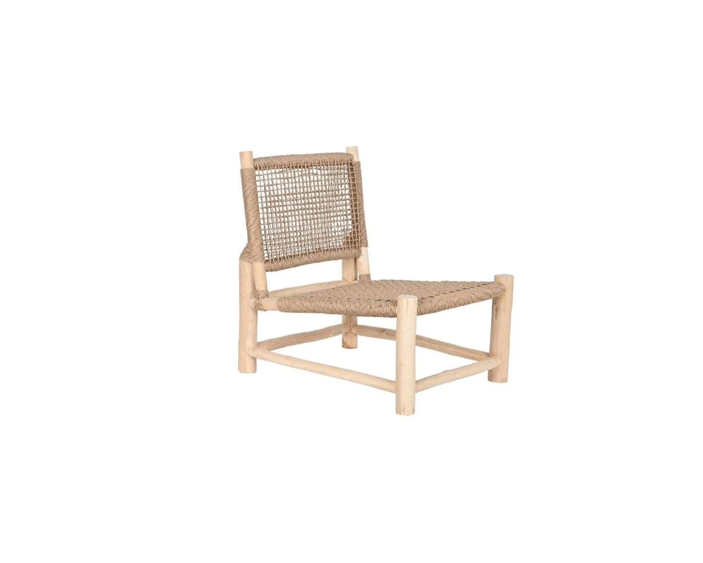 Armchair Teak & Fiber Natural
