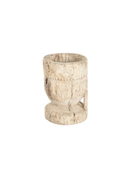 Teak Vase 25x25x45 Natural – Made to order