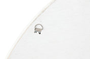 Coconut Shell Mirror White Washed