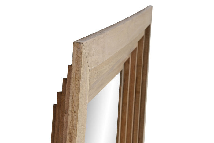 3D Mango Wood & Glass Mirror - made to order