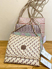 Handwoven Shoulder Bags from Mozambique - S Red