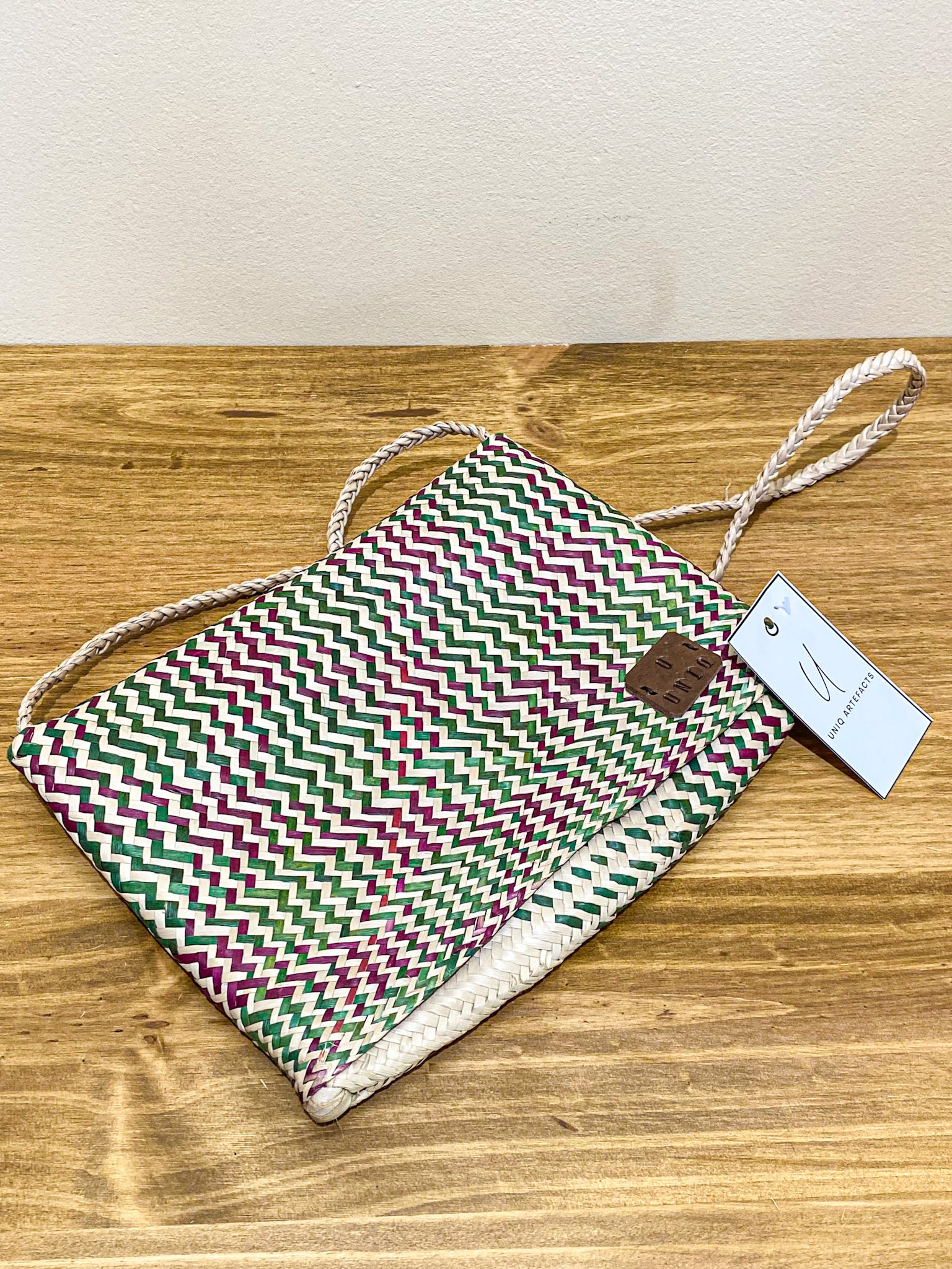 Handwoven Shoulder Bags from Mozambique - S Green
