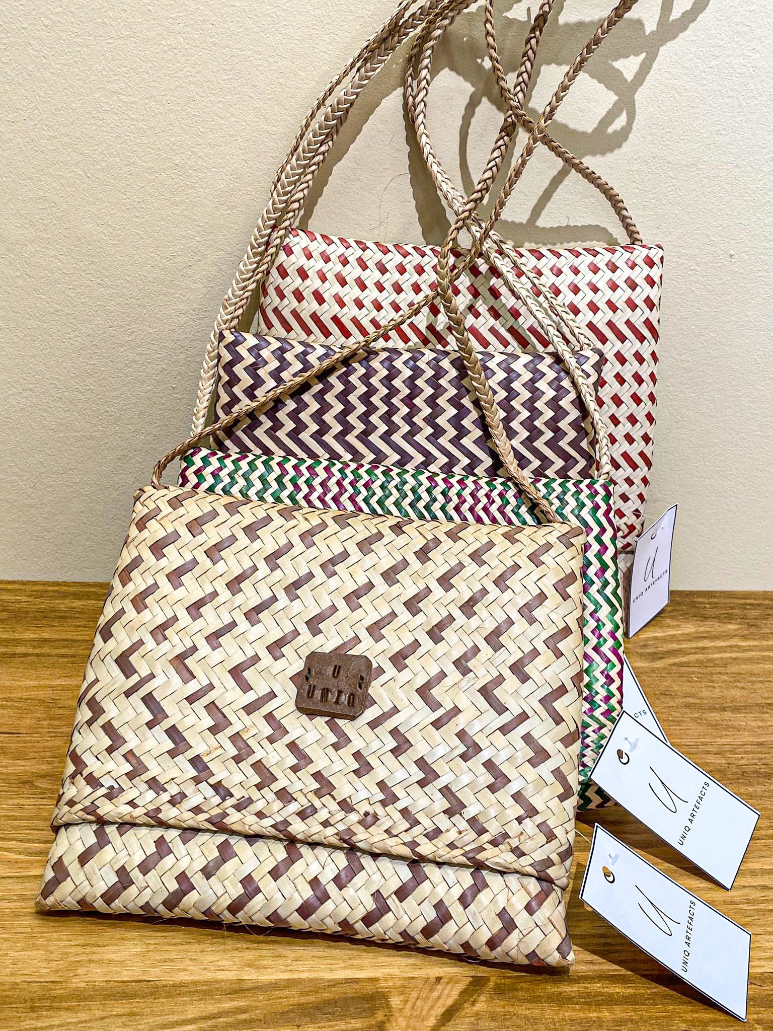 Handwoven Shoulder Bags from Mozambique - S Brown