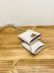 Handwoven Shoulder Bags from Mozambique - XS Beige