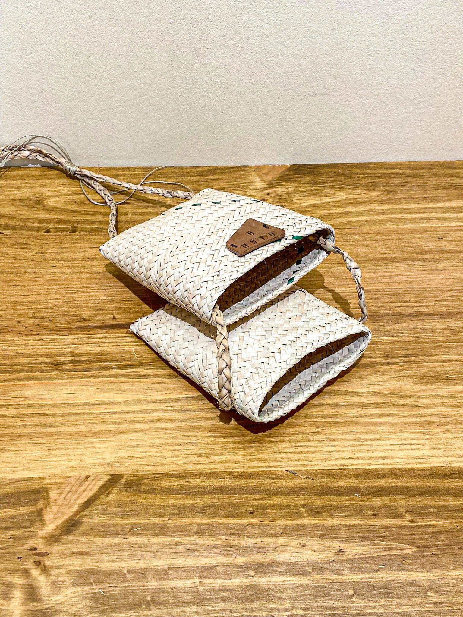 Handwoven Shoulder Bags from Mozambique - XS Beige