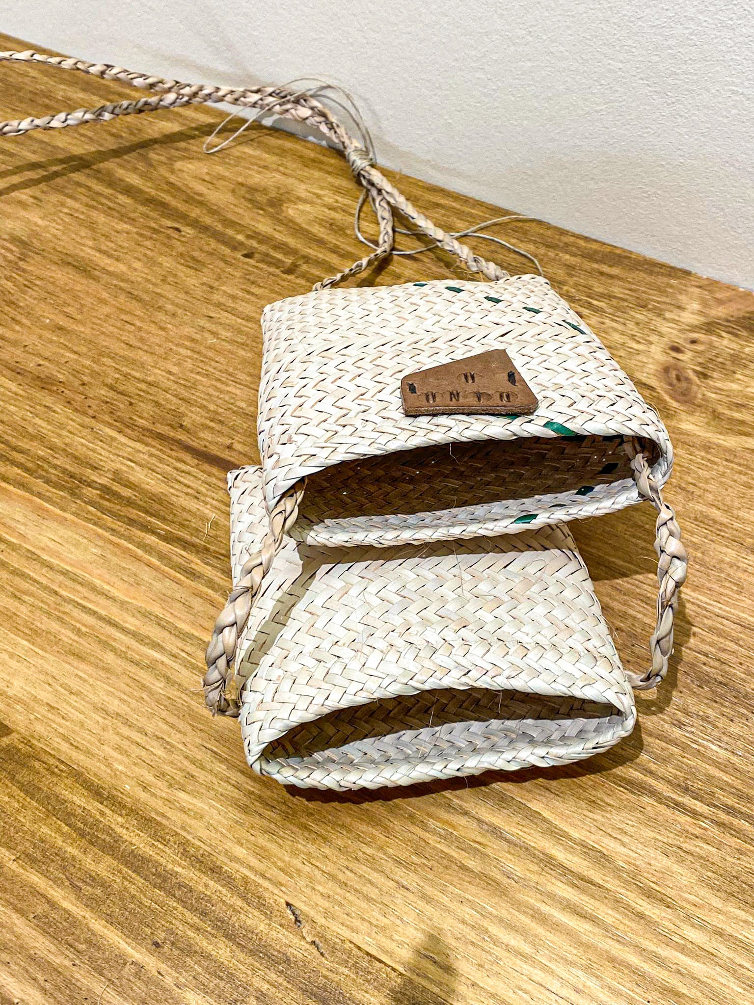 Handwoven Shoulder Bags from Mozambique - XS Beige