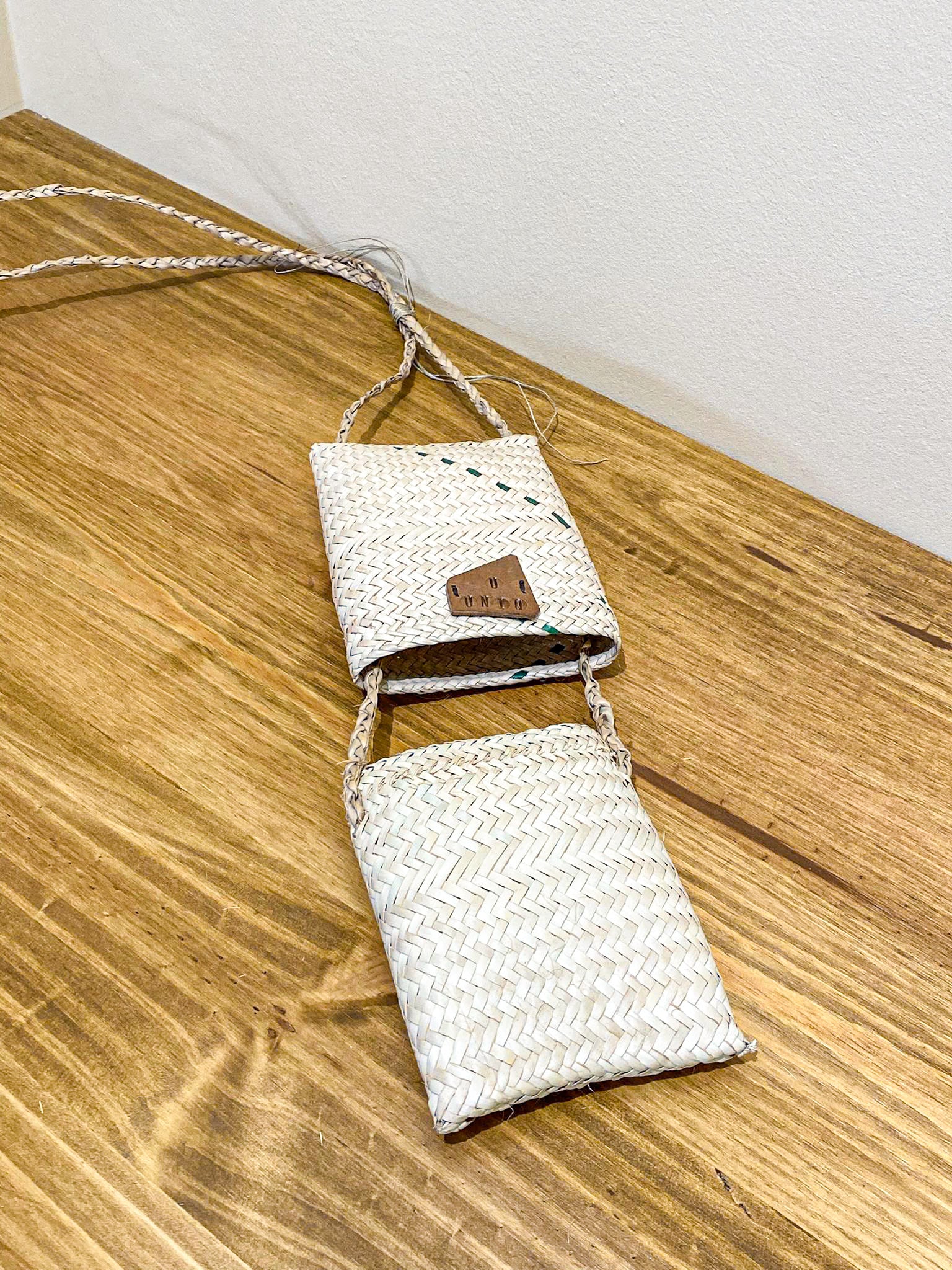 Handwoven Shoulder Bags from Mozambique - XS Beige