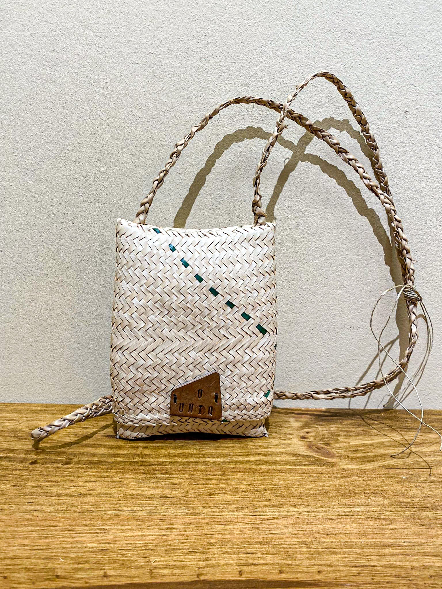 Handwoven Shoulder Bags from Mozambique - XS Beige