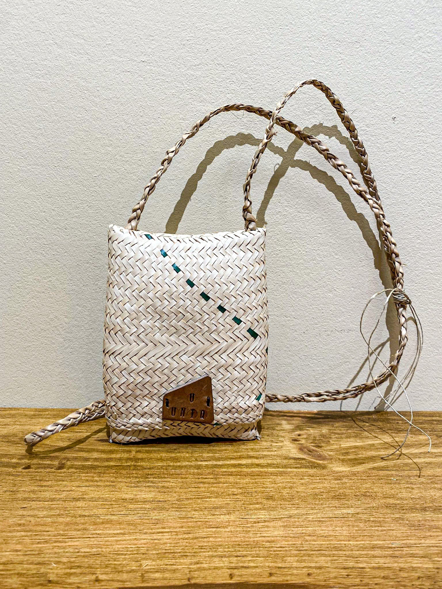Handwoven Shoulder Bags from Mozambique - XS Beige